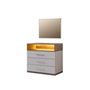 Hanah Home Cómoda Milano Blanco y Marrón